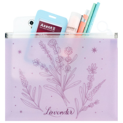 Папка на блискавці Axent zip-lock А5 Lavender-2 (1498-37-A) Вінниця - фото 3