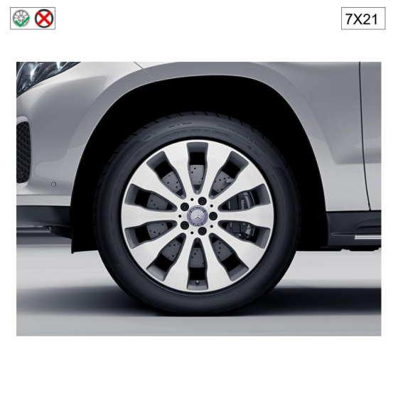 Mercedes-Benz  A1664013400 7X21 Комплект колісних дисків з датчиками тиску A0009050030 GL/GLS X166 Одеса