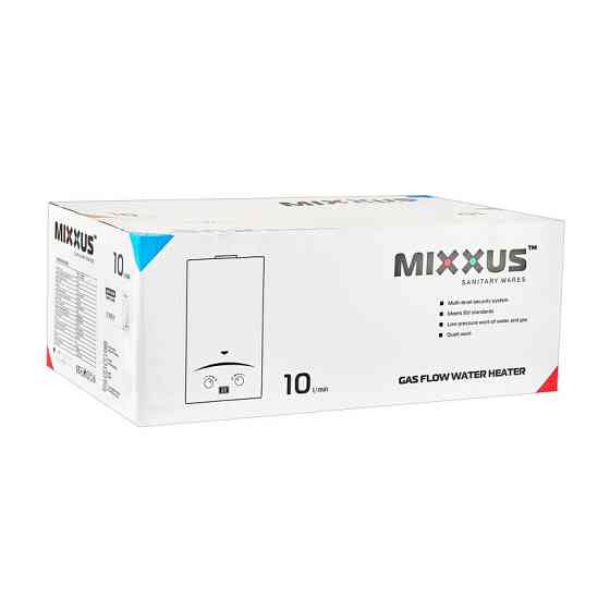 Газова колонка MIXXUS GWH-0510 BASIC GLASS димохідна 10 л/хв    ( WH0026 ) 28067 Харків