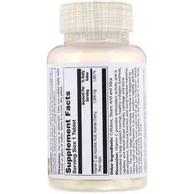 Вітамін Solaray Вітамін С двофазним Вивільнення, Vitamin C, 1000 мг, 100 Та (SOR-04453) Вінниця