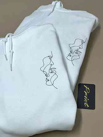 Парные теплые толстовки для влюбленных с АРТ КАРТИНКОЙ Черновцы