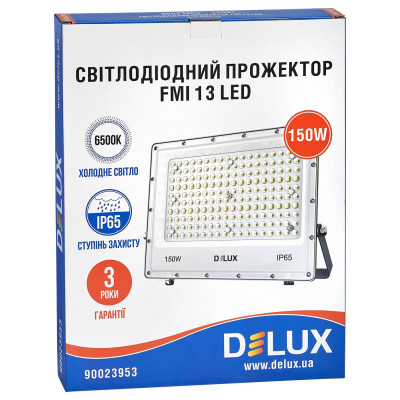 Прожектор Delux FMI 13 LED 150Вт 6500K_IP65 серый (90023953) Винница - изображение 2