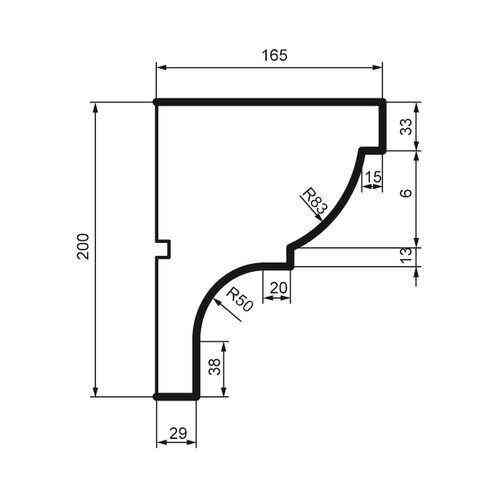 Карниз фасадный Prestige Decor KC 105 Днепр