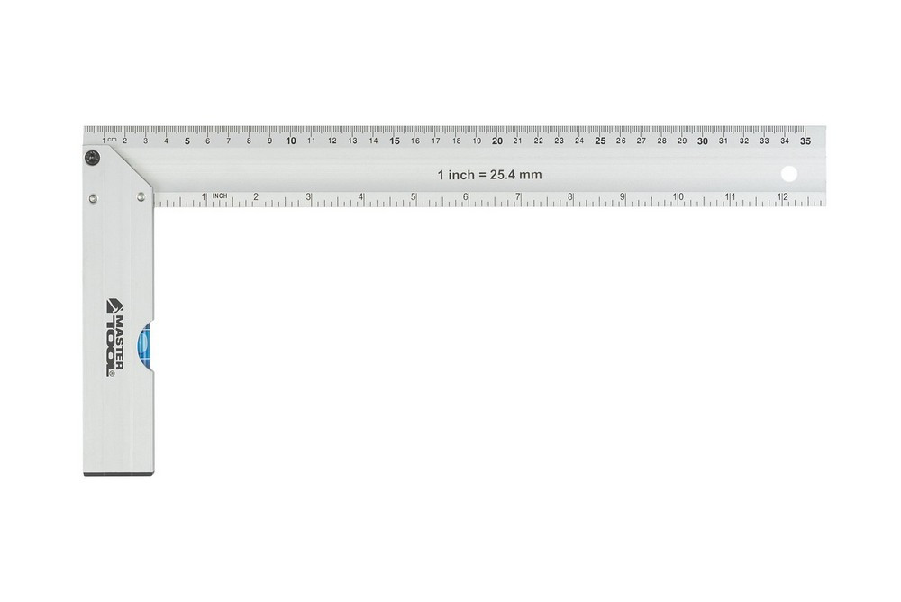 MASTERTOOL Кутник будівельний алюмінієвий MASTERTOOL 350 мм ручка Al з капсулою 0,5 мм/1м 30-43 Київ - фото 2