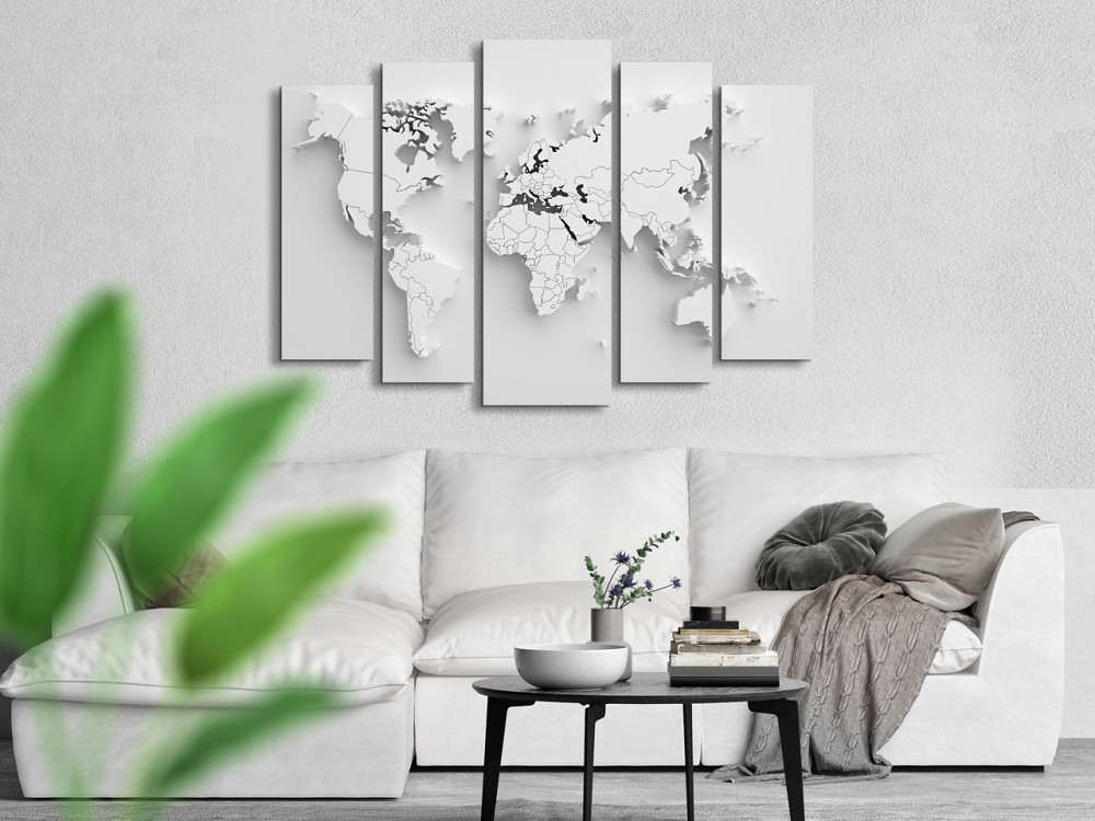 Модульна картина Карта світу Art-352_5 ( 80х118см ) Київ - фото 2