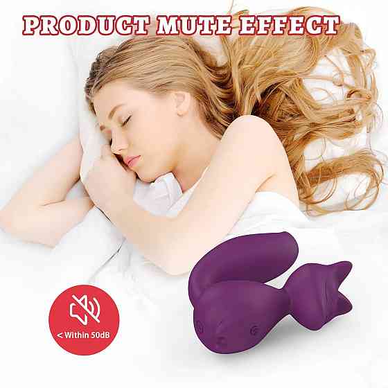 Мини-вибратор клиторальный Every Night Toys Doris в форме лисы фиолетовый, 10 режимов вибрации Sex Aura Киев