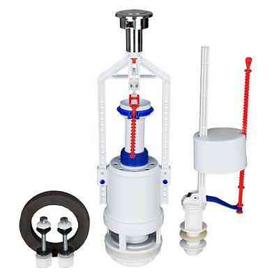 Арматура для бачка унітазу нижня подача 1/2 кнопка АБК-04 SoloPlast Харків