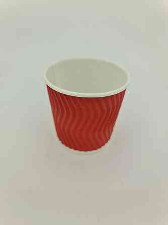 Стакан гофрований 110мл "Червоний" Маестро (20 шт) Харків