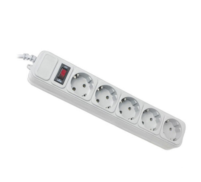 Фільтр мережевий 5 розеток 3м з вимикачем сірий SPM5-G-10G Maxxter Житомир - фото 1