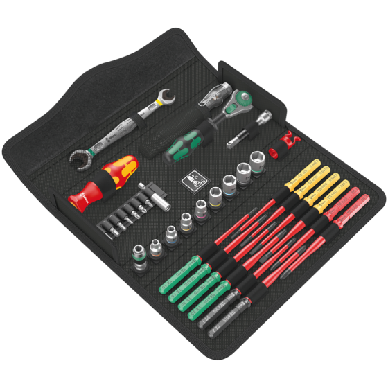 Викрутка діелектрична Wera з комплектом насадок+набір торцевих головок і біт з тріскачкою 35од. 05135926001 Одеса