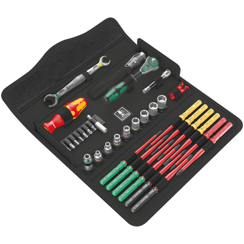 Викрутка діелектрична Wera з комплектом насадок+набір торцевих головок і біт з тріскачкою 35од. 05135926001 Одеса - фото 2