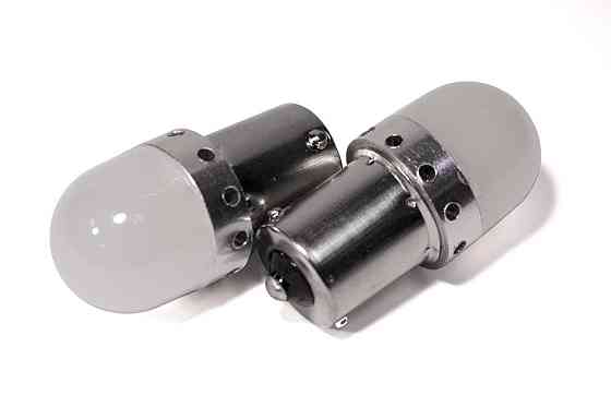 Світлодіодна лампа StarLight T25 15 діодів 4014 12 V 1 W WHITE матова лінза з металевим ободом Харків