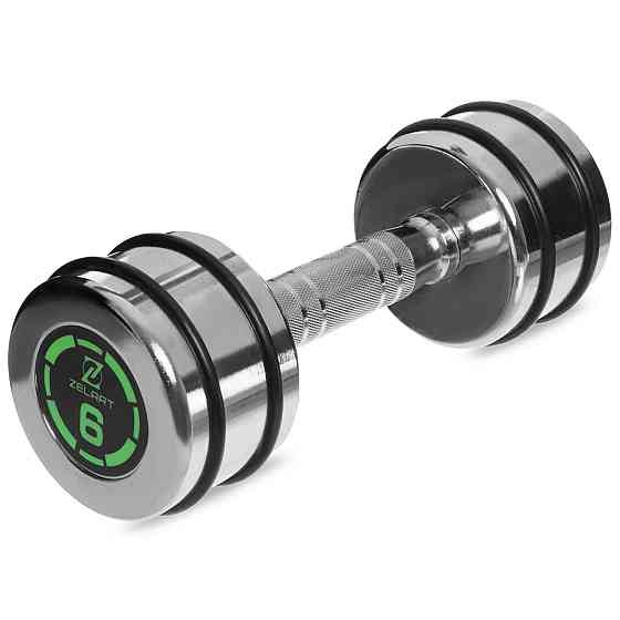 Гантель 6 кг хромированная Zelart-2622-6 Гантели, гири, штанги и диски Киев
