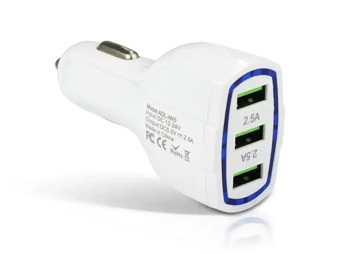 Зарядний пристрій 12В 2,5А QC3.0 USBx3 ADL-AK5 Київ - фото 2
