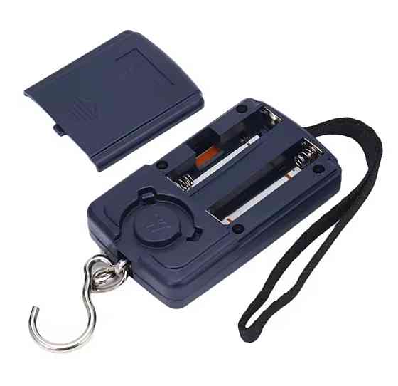 Электронные весы-кантер диапазон 10г- 50 кг на батарейках 8 на 5 см синий Киев