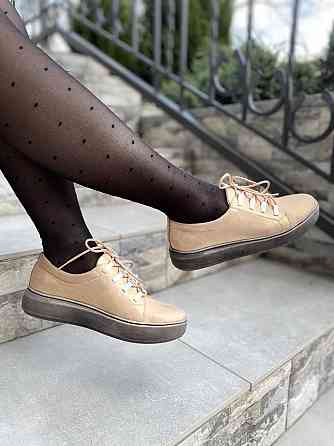 Injers Сліпони жіночі INJERS 195 золото (весна-осінь, шкіра-сатин натуральна) (1306) 36р.38р.40 Коломыя