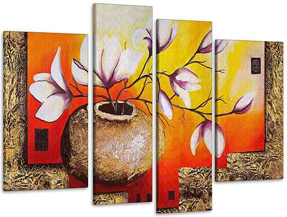 Модульная картина Абстракция Магнолия Art-159_4 105x150 см Киев