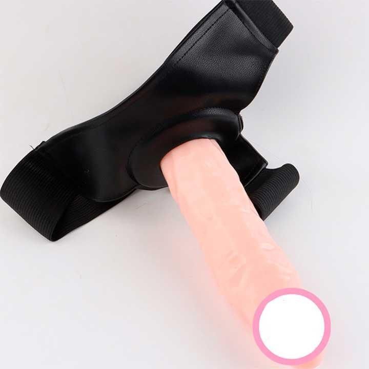 Реалістичний порожнистий страпон 20*4,6 см - Тілесний Вінниця - фото 2