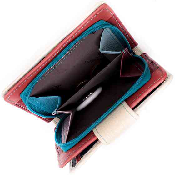 Женский кошелек из натуральной кожи вертикального формата Белый (ST Leather) Киев