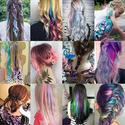 Пасмо кольорове конеколон фіолетове 50 см Київ - фото 3