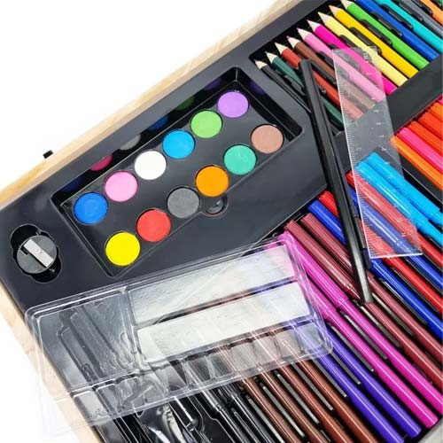 Великий художній набір у дерев’яному кейсі для творчості Київ - фото 10