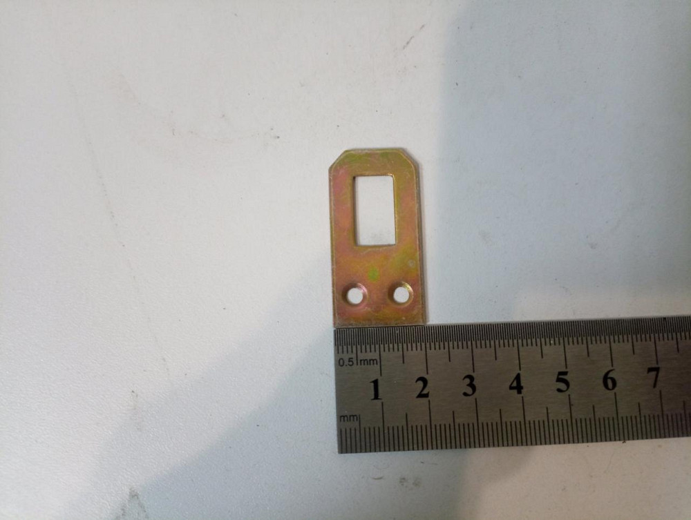 Вушко для підвішування меблів  40х20мм, оцинк жовтий "P-o" Київ - фото 2