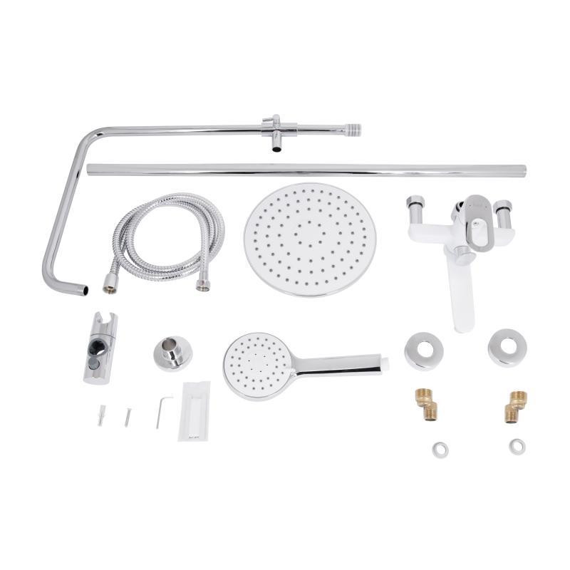 Душевая система универсальная Lidz Latwa 1031 на три потребителя (с изливом) (k35) White LDLAT1031WHI48994 Киев - изображение 8