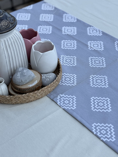 Ecotton Ранер доріжка Ecotton DUCK 45x170 см для обіднього столу водовідштовхувальна сірого кол Коломия - фото 1