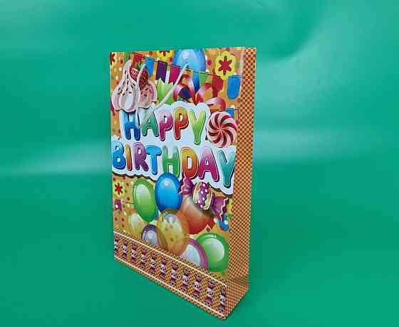 Большой бумажный пакет вертикальный  25/37/8(артBV-169) (12 шт) Харьков