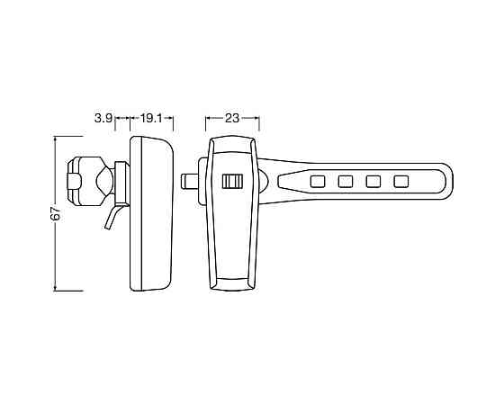 Комплект світлодіодних ліхтарів для велосипеда зі стоп-сигналом Osram LEDsBike Race 100 Харків