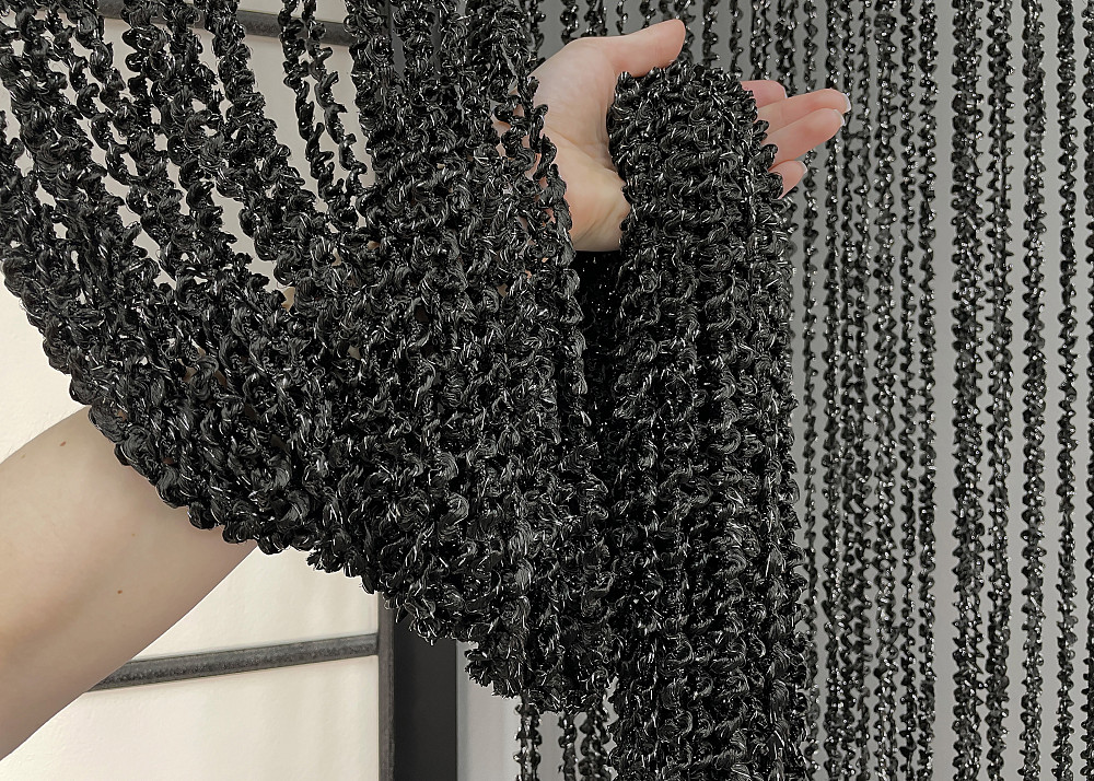 Шторы-нити спираль с люрексом Черный 300х300см 1 шт (61-067) Киев - изображение 7