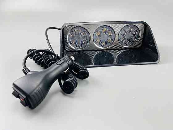 Проблисковий світлодіодний маячок мигалка лампа S18 стробоскоп 9-80V (18 led діодів) Мукачево