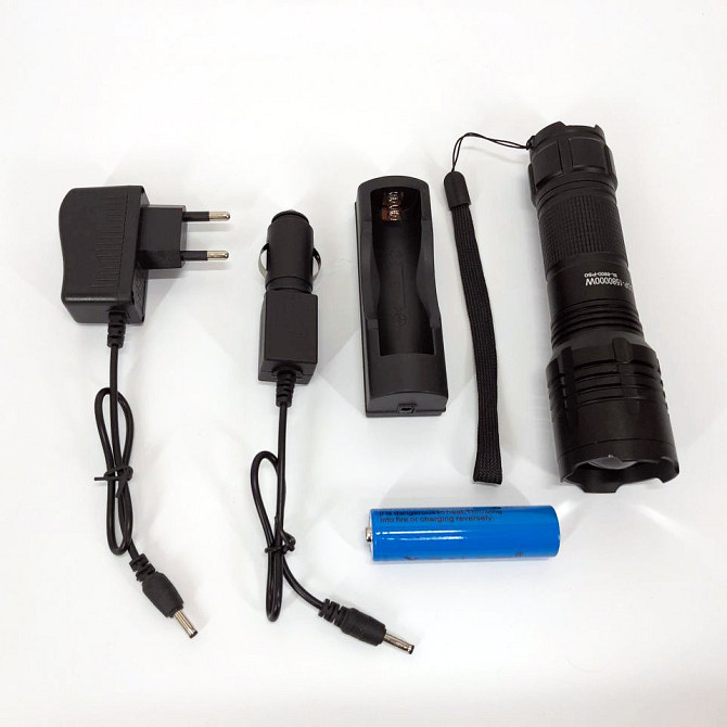 Ліхтарик на USB зарядкою для дому, LED ліхтар потужний на вулицю, Ліхтар із захистом від пилу PN-77 Львів - фото 1