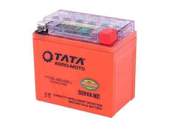 Аккумулятор 5АH-YTX5L-BS гелевый С ИНДИКАТОРОМ 114*70*106mm оранжевый Мукачево