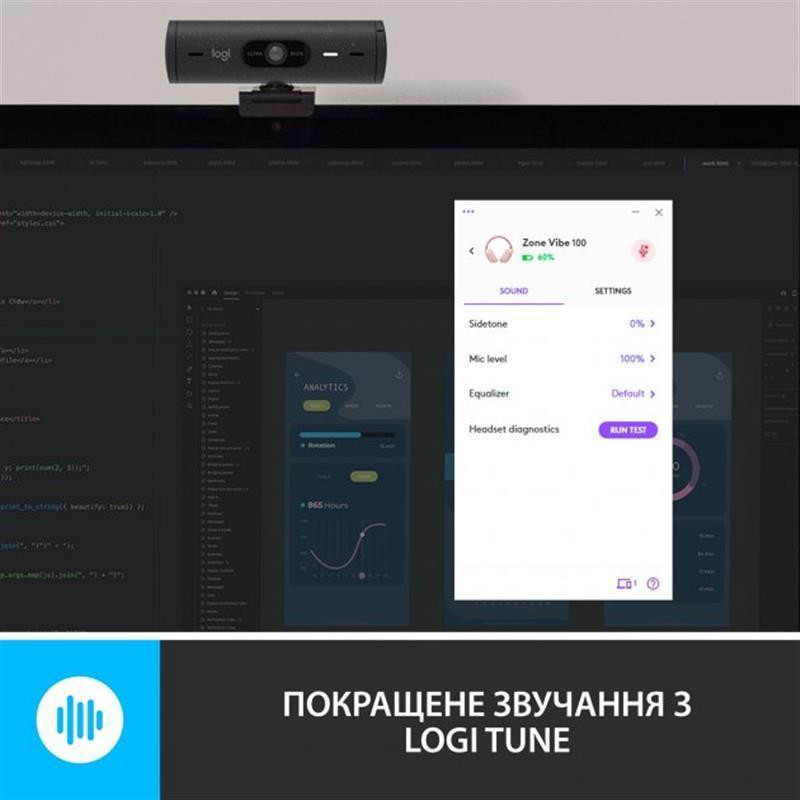 Bluetooth-гарнітура Logitech Zone Vibe 100 Wireless Rose (981-001224) Рожевий Харків - фото 8