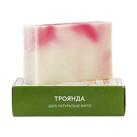 Мило туалетне натуральне ручної роботи Троянда ЯКА 75 г Київ
