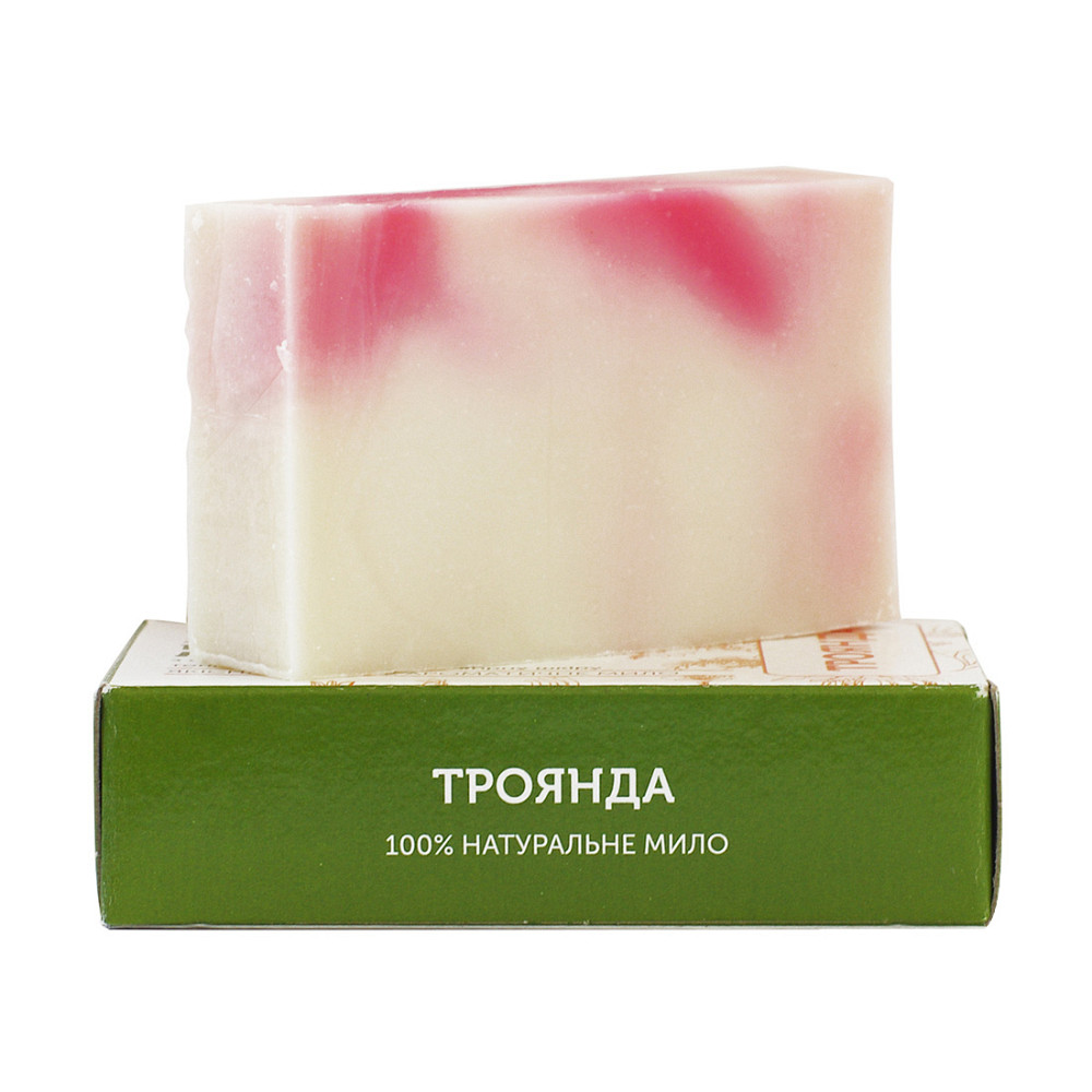 Мило туалетне натуральне ручної роботи Троянда ЯКА 75 г Київ - фото 1