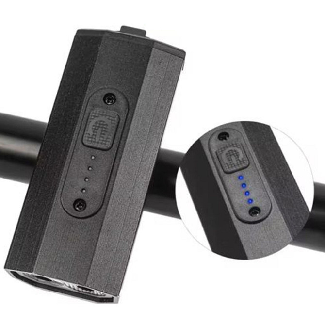 Велофонарь BK-08/01 Pro-2XPE, ALUMINUM, индикация заряда, Waterproof, акумулятор, ЗУ microUSB Бровары - изображение 7