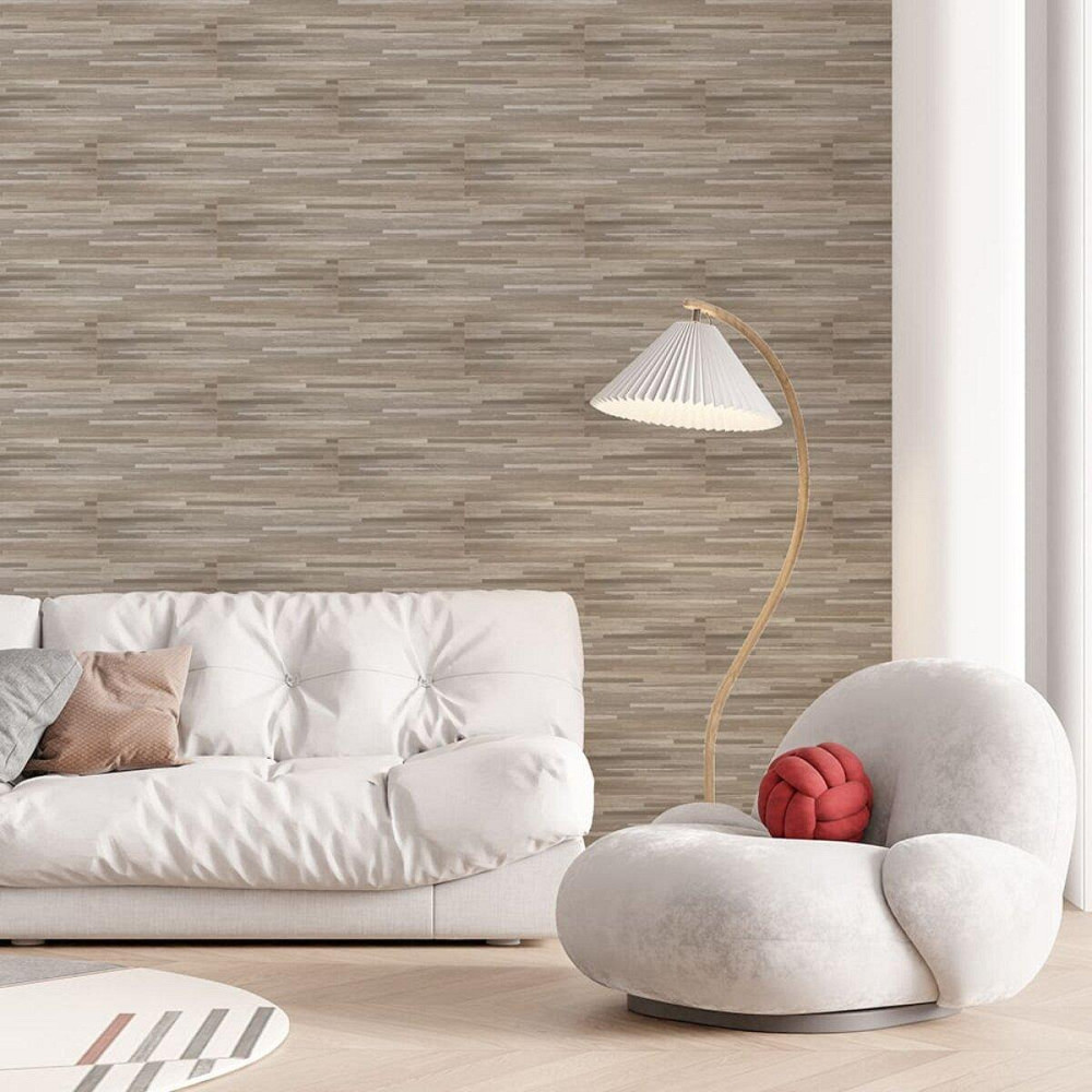 Самоклеящаяся виниловая плитка 152.4х914.4х1.5мм Серо-бежевая, цена за 1 шт. (СВП-008) Матовая SW-00000286 Днепр - изображение 5