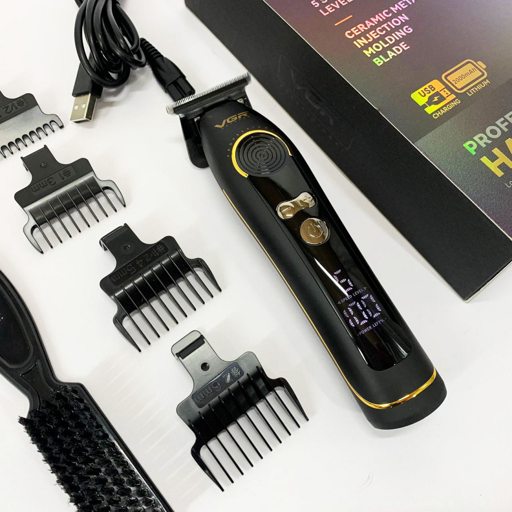 Машинка для стрижки волосся для професіоналів VGR V-299 Електробритва голови UB-97 Київ - фото 5