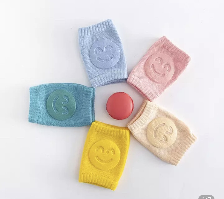 Наколенники детские для ползания, смайлик, желтые, отличные защитные наколенники Киев - изображение 4