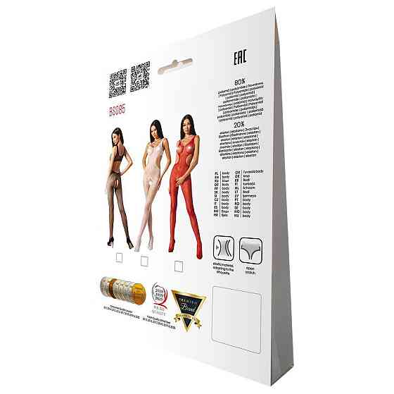 Эротический бодистокинг с рисунком Passion BS085 white Sex Aura Киев