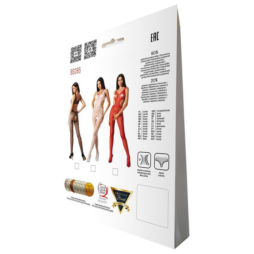 Еротичний бодістокінг з малюнком Passion BS085 white Sex Aura Київ - фото 6