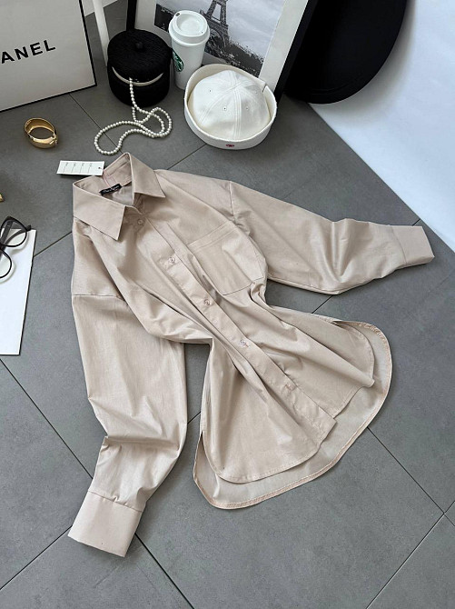 Жіноча базова сорочка на гудзиках з бавовни Одеса - фото 2