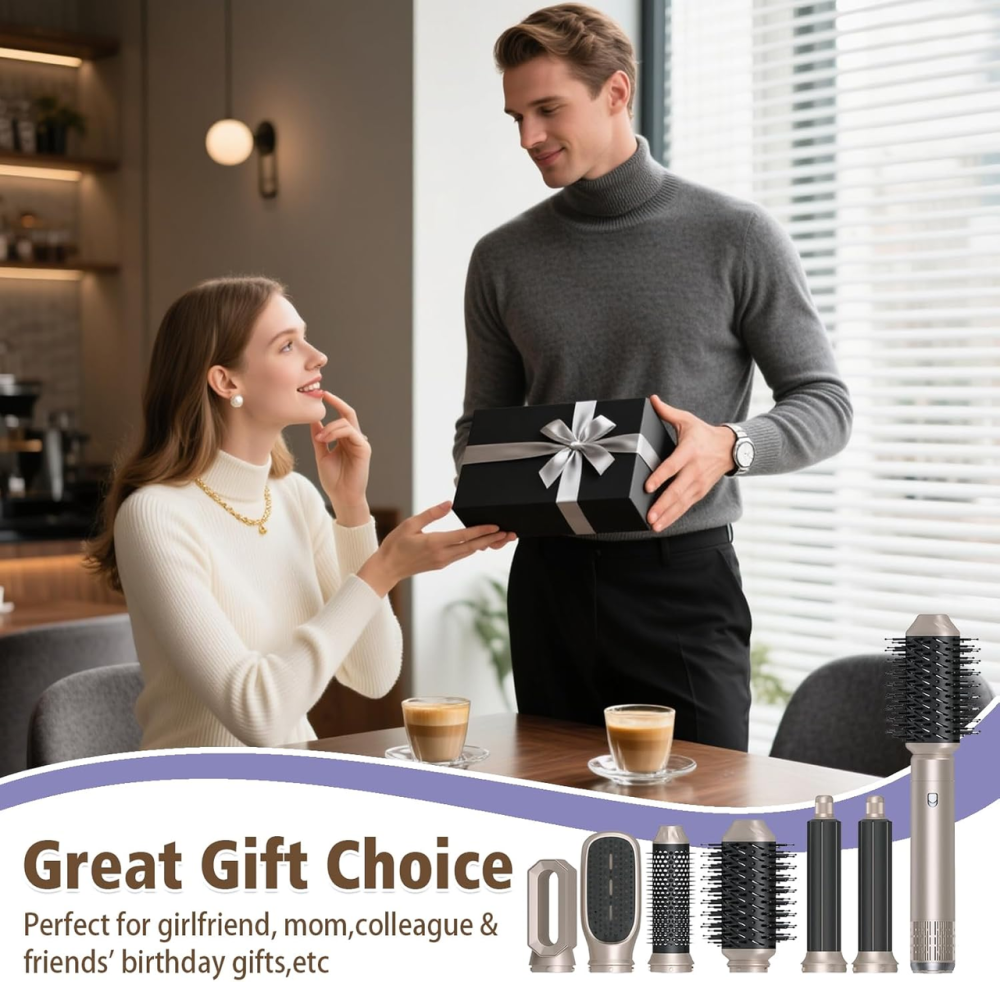 Мультистайлер 6-в-1 Magic Styler Air Brush: фен-щітка з ефектом Coanda, іонізація, 1000 Вт — для об'єму та локонів Київ - фото 8