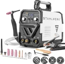 Зварювальний апарат Spawarka STAHLWERK DC TIG 200 ST IGBT o mocy 200 amperów i MMA E-Hand Київ - фото 1