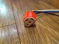 Разъем прямой керамический под лампу Н4  (Китай) Харьков - изображение 3