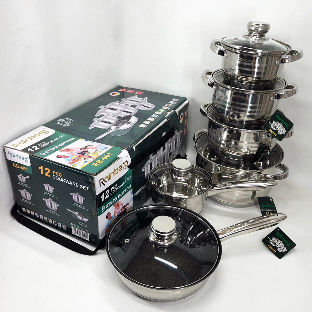 Набор кастрюль хорошего качевства, Набор кастрюль с антипригарным внутренним покрытием XV-66 Львов - изображение 6