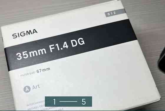 Объектив SIGMA ART 35mm. 1.4 Canon. Киев