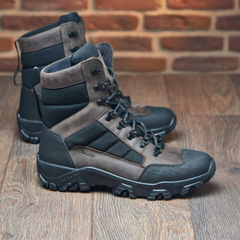 Зимові, справжні чоловічі тактичні черевики, берці, вологостійкі, водонепронекні чорні Харків - фото 3